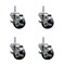 Service Caster 3 Inch Phenolic Wheel Swivel 34 Inch Threaded Stem Caster Set with Brake SCC SCC-TS20S314-PHS-TLB-34212-4 - alternate 1
